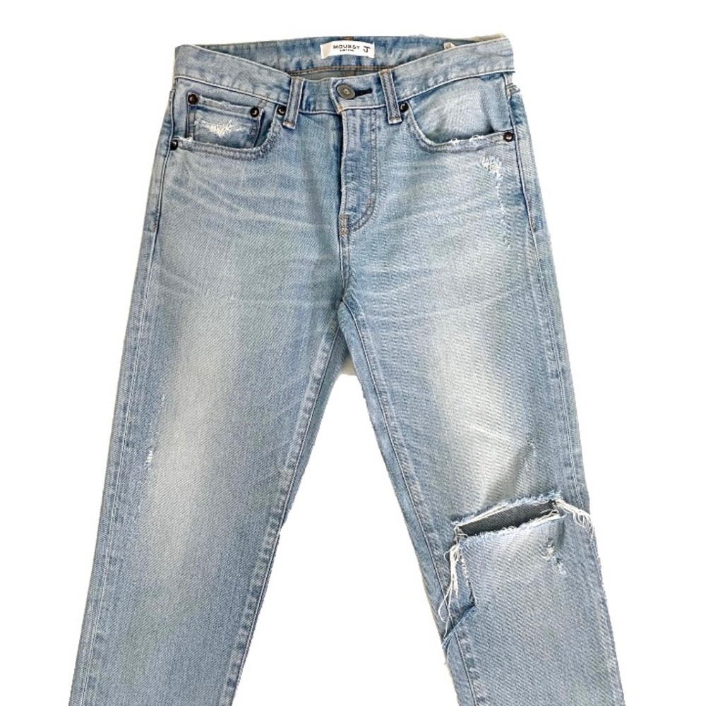 MOUSSY VINTAGE Vivian Distressed Skinny Jeans In Light Blue SIZE 25 - Picture 7 of 15